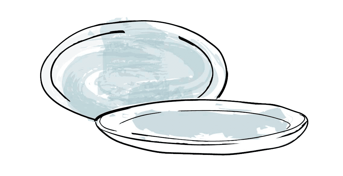 Bandeja Oval Grande, Mediana, Chica